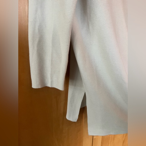 Eileen Fisher Cream Cotton Knit Sweater - Picture 2 of 5